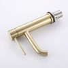 CUPC Certified High Quality 304 Stainless Steel Brushed Gold Bathroom Single Handle Basin Faucet