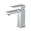 CUPC Certified High Quality 304 Stainless Steel Chrome Square Single Handle Bathroom Basin Faucet