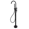 CUPC High Quality 304 Stainless Steel Hot And Cold Mixed Multi-functional Matte Black Bathroom Floor Shower Free Standing Bathtub Faucet