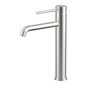 CUPC Certified High Quality 304 Stainless Steel Brushed Bathroom Basin Tall Waist Faucets