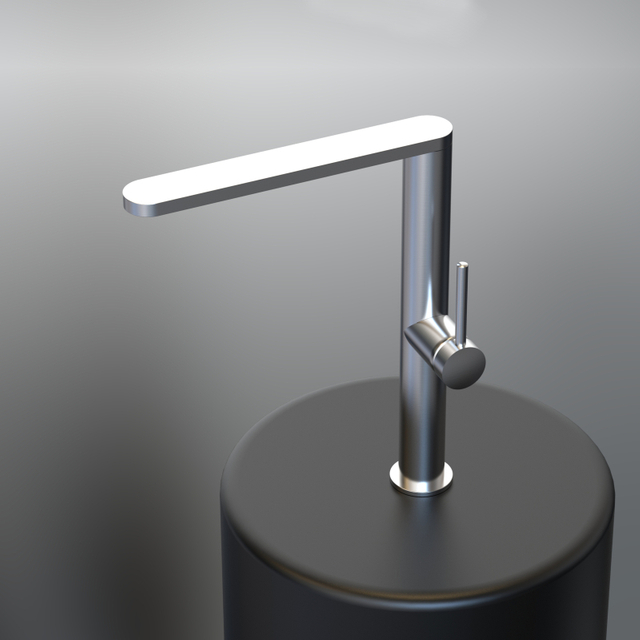 High End 304 Stainless Steel Brushed Nickel Ultra-thin Kitchen Sink Faucets