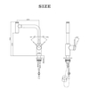 high end 304 Stainless Steel ycfaucet brushed nickel pull down kitchen faucet