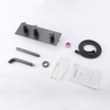 Modern 304 Stainless Steel Gun Grey Wall Mounted Bathroom Concealed Tub Shower Faucet Set