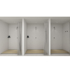 modern 304 Stainless Steel Brushed Nickel Bathroom Concealed Shower Set 
