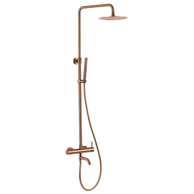 304 Stainless Steel Rose Gold Bathroom 3-function Shower Mixer Set