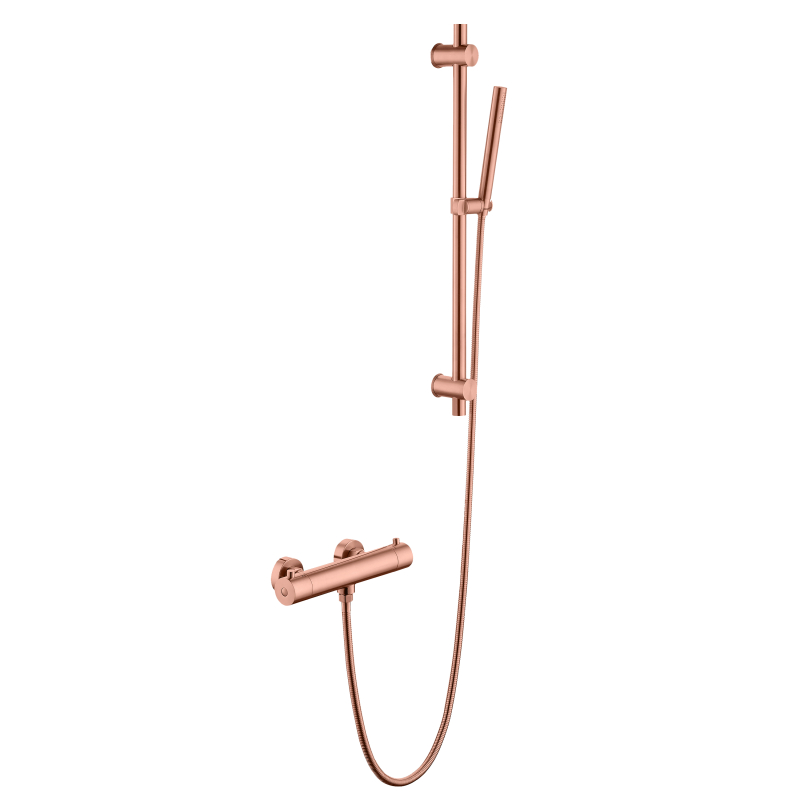 304 stainless steel Sour copper rose gold Bathroom Thermostatic Shower mixer
