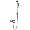 304 Stainless Steel Gun Black Bathroom 2-function Thermostatic Hand Held Shower Set