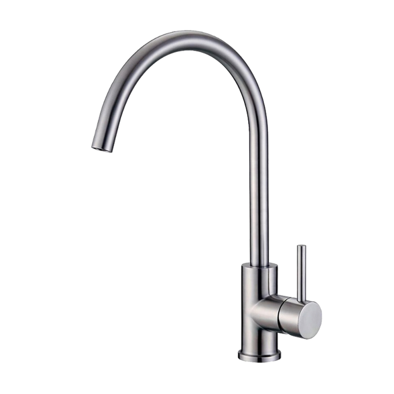 304 stainless steel brushed kitchen mixer faucet