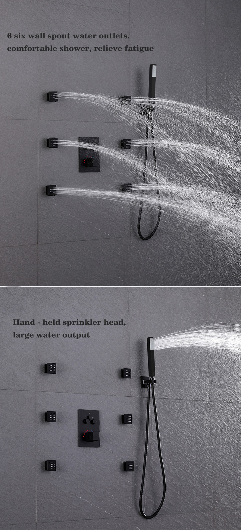 3-function Concealed Thermostatic Shower mixer