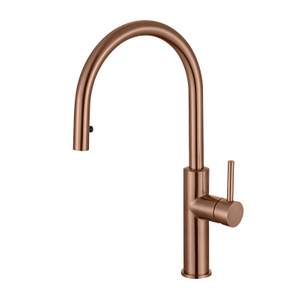 304 Stainless Steel Rose Gold Hidden Pull Down Kitchen Sink Faucets