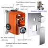 304 Stainless Steel Brushed Nickle square Hot Cold Mixer in Wall Mounted Rain Concealed Bathroom Shower Set 