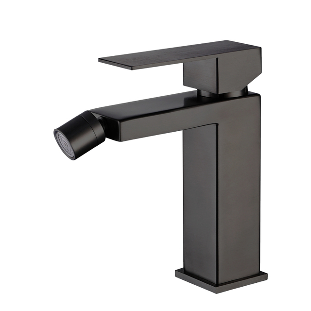 304 Stainless Steel Ycfaucet Gun Black Square Single Handle Bathroom Bidet Faucet
