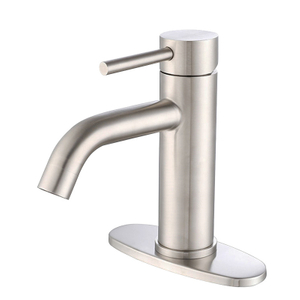 304 Stainless Steel Brushed Nickel Bathroom Sink Faucet
