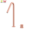 Modern 304 Stainless Steel Brushed Nickel Two Hole Separate Handle Bathroom Basin Faucet