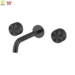 PVD Gun Bathroom Faucet 304 Stainless Steel Concealed Waterfall Basin Mixer for Modern Bathroom 