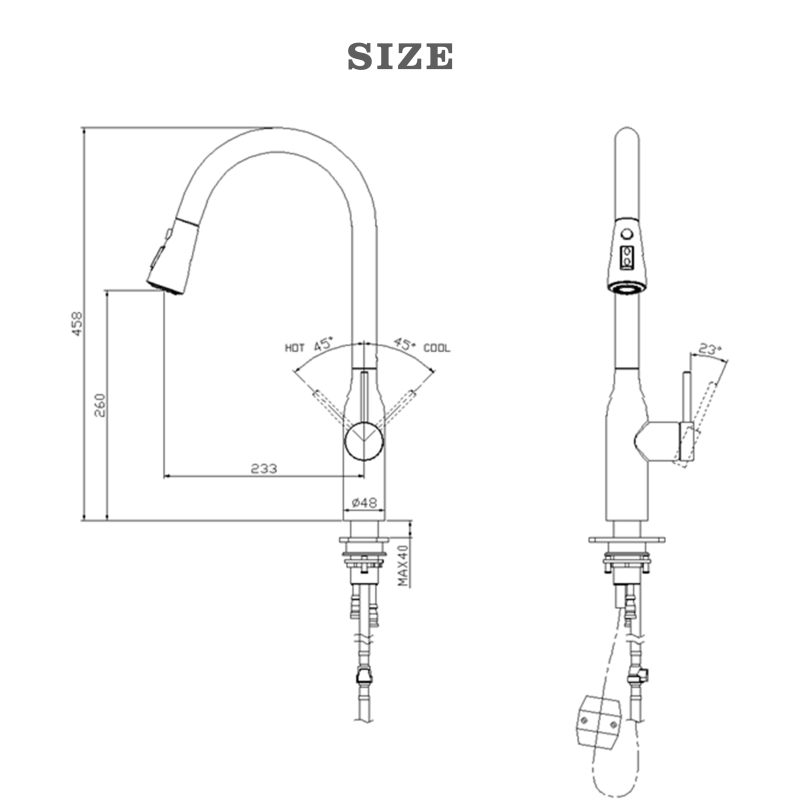 Pull out Kitchen Faucet