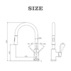 Modern 304 Stainless Steel Matte Black Touch Sensor Pull Out Kitchen Mixer Faucet