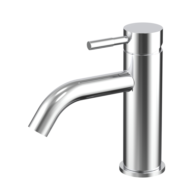 Stainless Steel Chrome Single Hole Bathroom Faucet