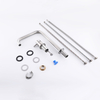 304 Stainless Steel Brushed Separate Handle Bathroom Sink Faucets