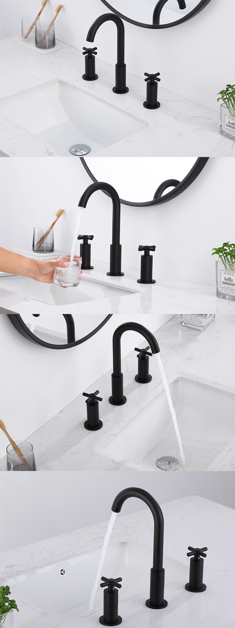 Double Hole Double Handle Faucet