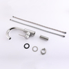 304 Stainless Steel Chrome Bathroom Small Three-way Basin Faucet