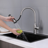 304 Stainless Steel Brushed Nickel Touch Sensor Pull Out Kitchen Sink Faucet