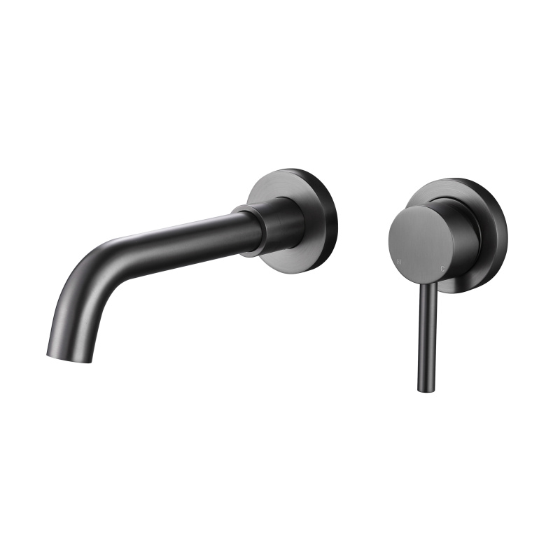Gun Metal Stainless Steel wall mount faucet