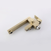 CUPC High Quality Square 304 Stainless Steel Brushed Gold Multi-functional Bathroom Floor Shower Free Standing Bathtub Faucets 