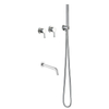 chrome Wall Mounted 304 Stainless Steel Bathroom Shower And Tub Faucet Sets