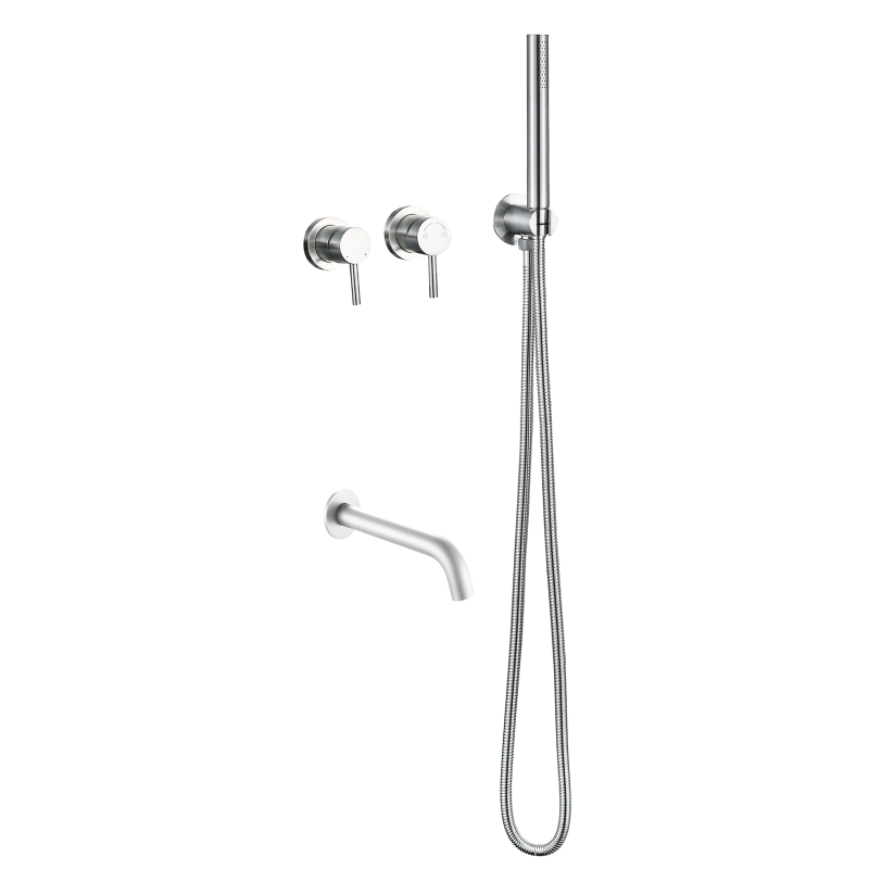304 stainless steel chrome Concealed Shower Set