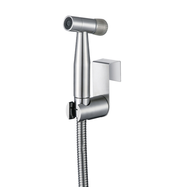 High Pressure 304 Stainless Steel Brushed Handheld Toilet Bidet Sprayer