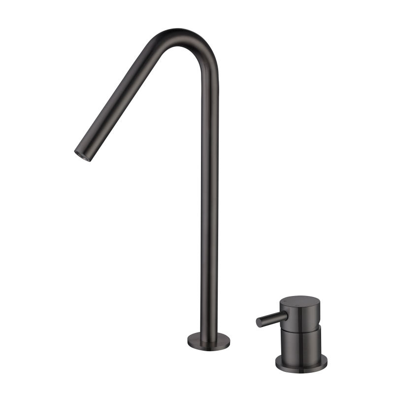 gun black Stainless Steel Vessel Sink Faucet