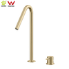 Modern 304 Stainless Steel Brushed Nickel Two Hole Separate Handle Bathroom Basin Faucet
