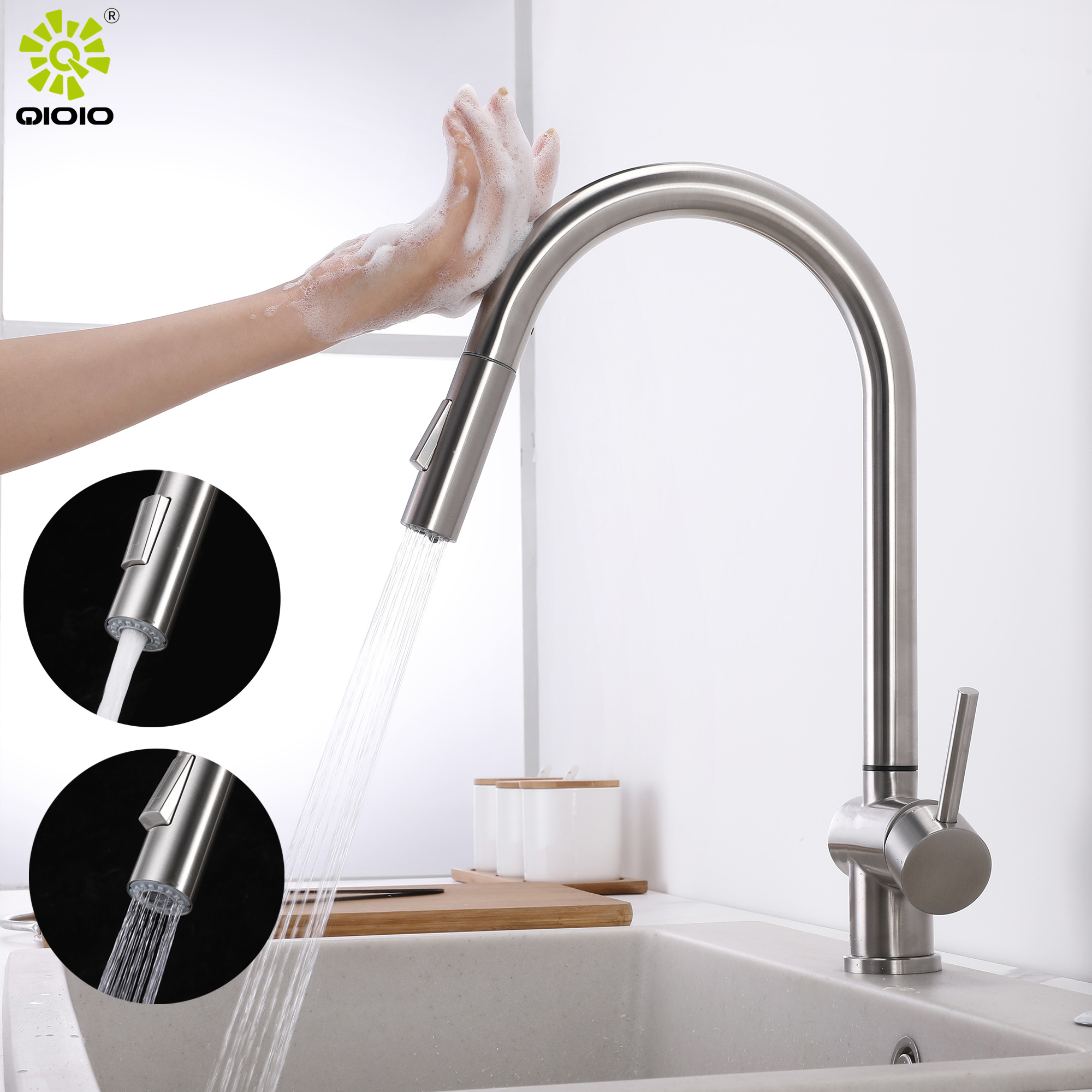 kitchen faucets with separate handle